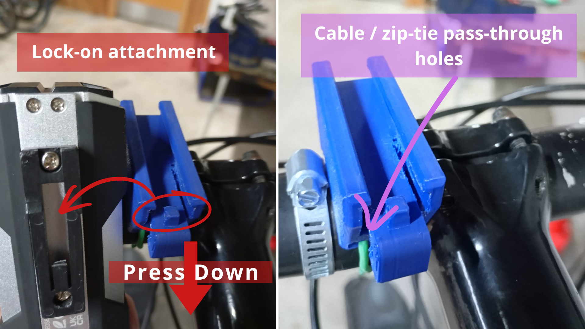 Front light mount detail