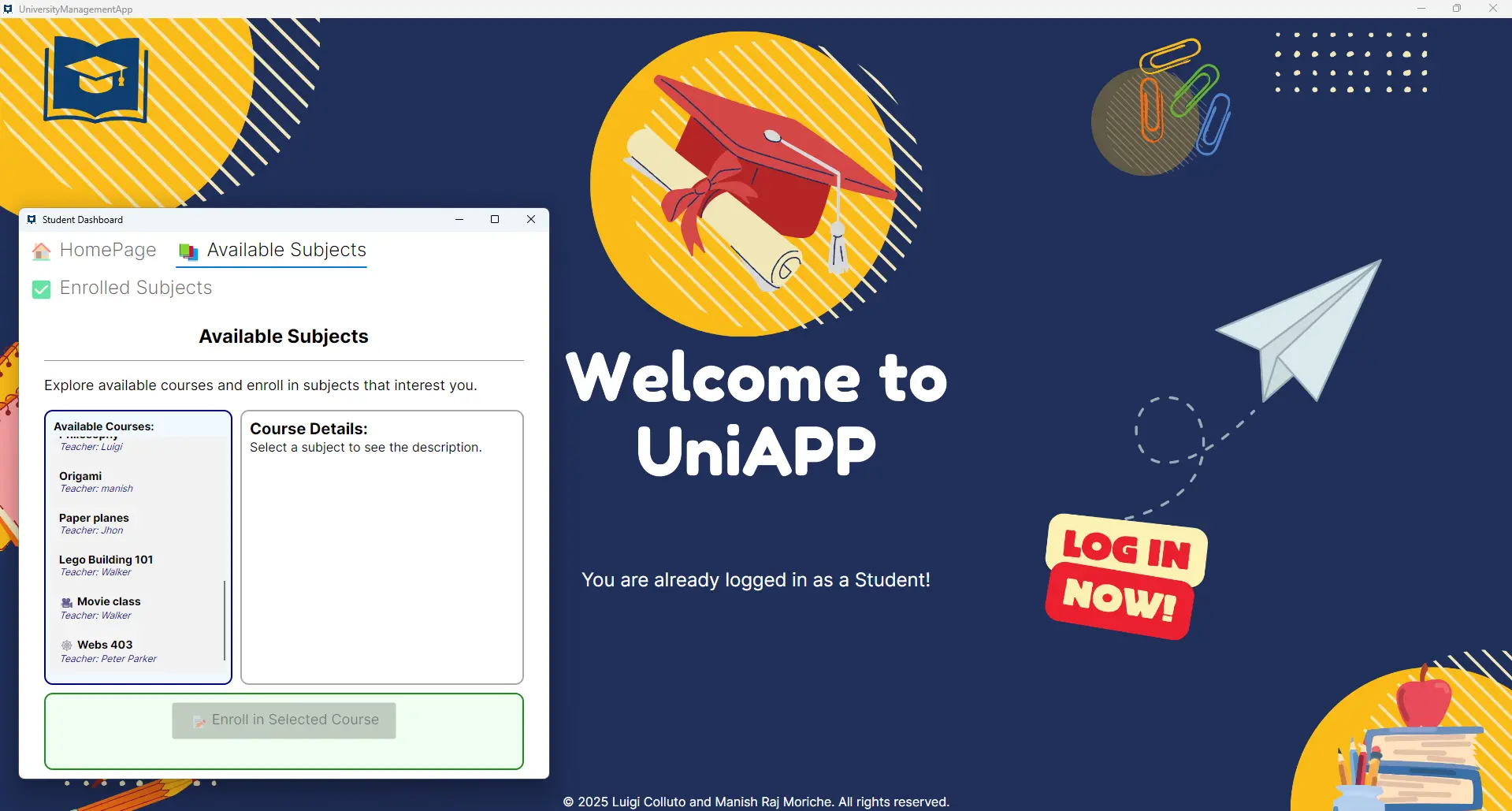University Management App