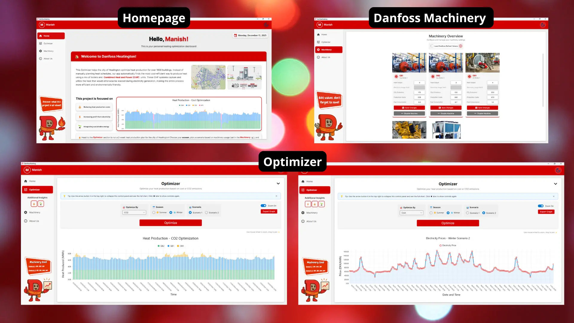 Danfoss Optimizer Dashboard